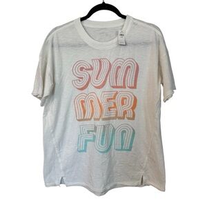 Aerie Women’s Graphic Oversized Boyfriend Short Sleeve Crewneck TShirt Sz XS NWT